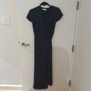 Aritzia maxi wrap dress